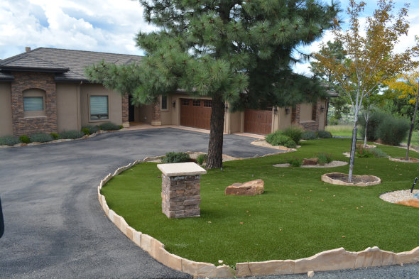 Austin artificial grass landscaping